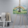 thumbnail image 4 of Happy St. Patrick’s Day German Shorthaired Pointer with Green Hat Shamrocks Rainbow Horizontal Matte Canvas Poster GSP Lover Dog Gift Wall Art Home Decor - 03007, 4 of 5