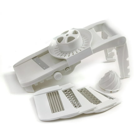 Norpro Mandoline Slicer/Grater with Guard, White