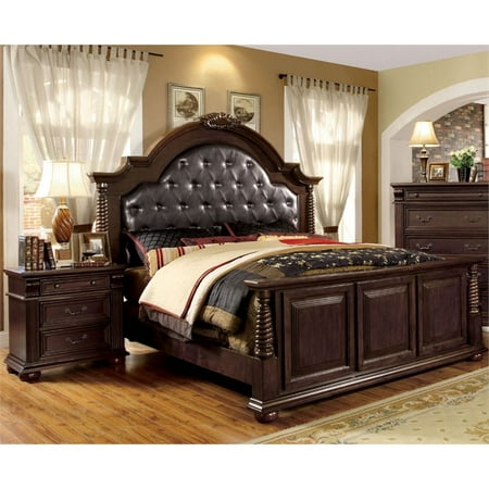 Furniture Of America Catherine 2 Piece California King Bedroom Set In Brown