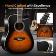 thumbnail image 4 of Guitarra acústica Pyle Steel String de 41 pulgadas con kit Ashtree Top, 4 of 7
