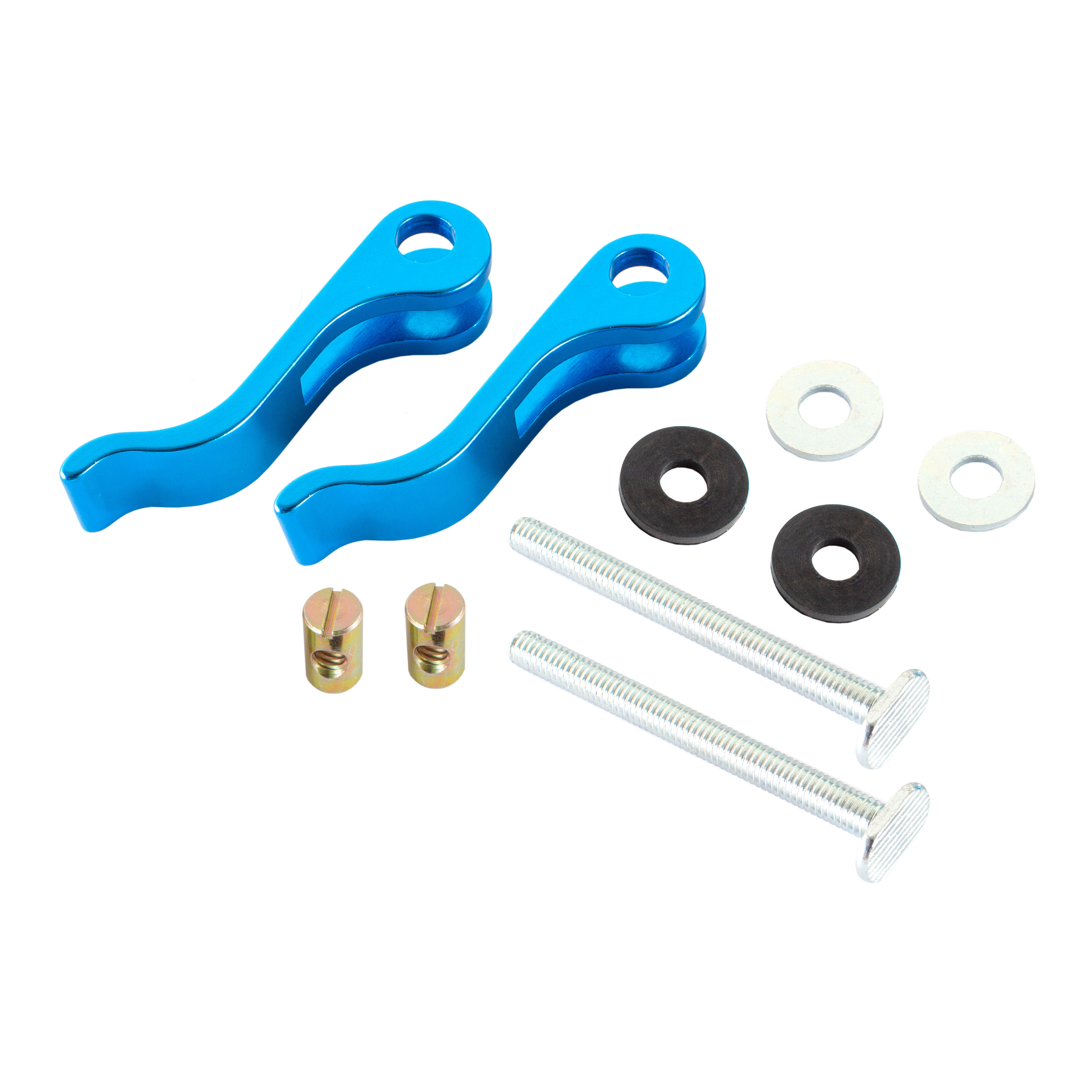 POWERTEC 2PK Aluminum Cam Clamp for Woodworking, 5/16”-18 Threaded Insert (71165)