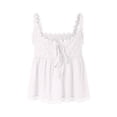 thumbnail image 6 of NIEWTR Sleeveless Tops for WomenSummer Ribbed Tank Top Fitted Shirts Basic Tees Cute Spring Going Out Y2k Clothes Womens Tank Summer Tank (M,A157-White), 6 of 7