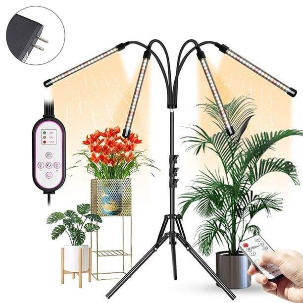 Grow Lights For Indoor Plants 4 Head, Grow Light Floor Lamp For Plants
