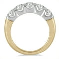 thumbnail image 2 of SZUL Women's 1 Carat TW Five Stone Diamond Wedding Band in 14K Two Tone Gold (J-K-L Color, I2-I3 Clarity), 2 of 2