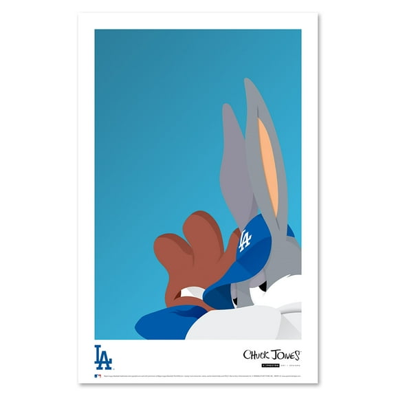 Bugs Bunny Los Angeles Dodgers 11'' x 17'' Art Poster