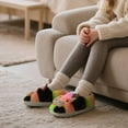 thumbnail image 5 of Fuzzy Cow Slippers for Kids Cute Fluffy Cow Toddler House Slippers Girls Boys Animal Cartoon House Shoes for Indoor Outdoor, 5 of 6