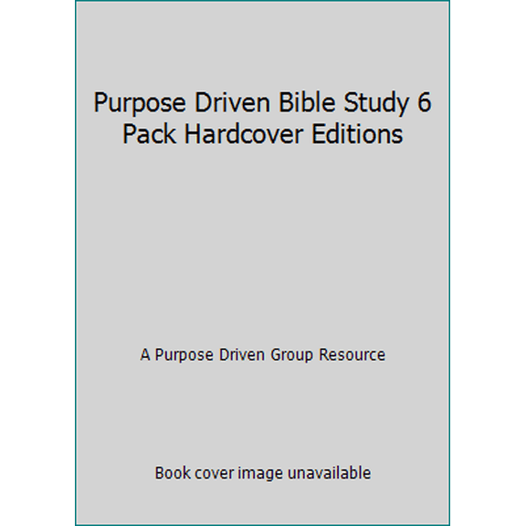 Pre-Owned Purpose Driven Bible Study 6 Pack Hardcover Editions (Unknown) 0739449214 9780739449219
