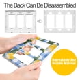 thumbnail image 4 of Yayeee Rocker Switch Wall Plate 1-Gang 4.6"x2.9" Home Decorative Outlet Cover, Light Blue Plaid, 4 of 6