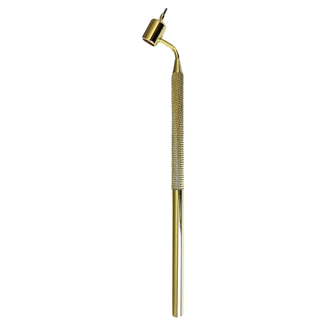 Seitruly Pluma aplicadora fácil de pintar para pintura precisa, mano de obra fina, pluma de pintura de líneas finas inclinadas pinturas Oro 0.7 mm