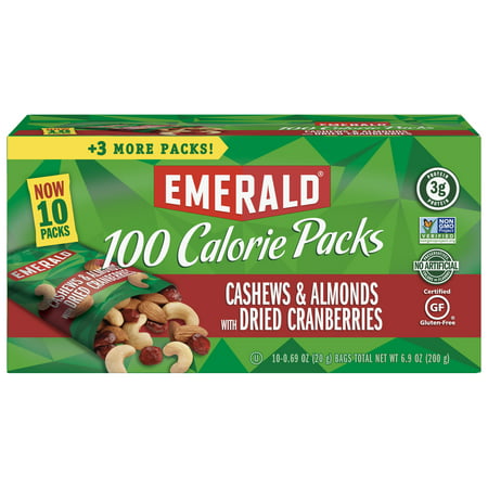 Emerald Nuts Cashews & Almonds with Dried Cranberries, 100 ...