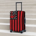 thumbnail image 6 of Hirioo Nautical American Flag for Elasticity Suitcase Cover (No luggage Included) Durable Luggage Protector Fits 18-32 Inch Luggage-Large, 6 of 7