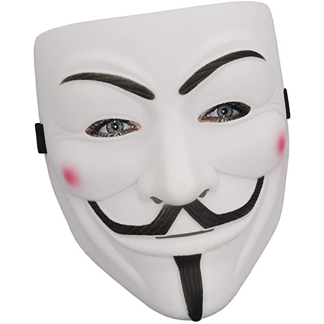 Halloween Masks V for Vendetta Mask, Hacker Masks Anonymous Mask for 2020 Halloween Costume