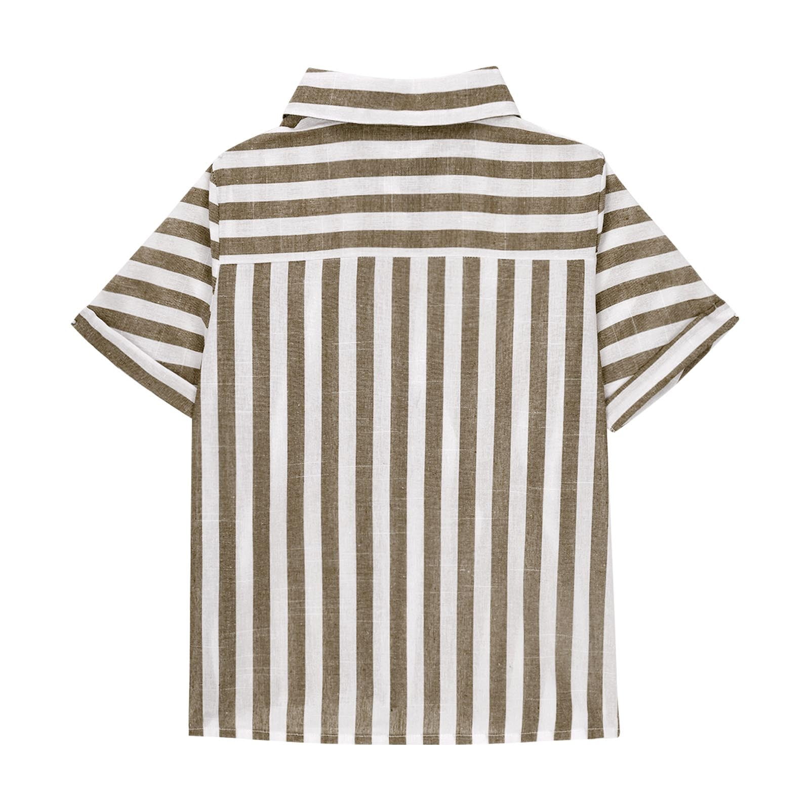Size 10-12 Girls Linen Button-Up Shirts - Summer V-Neck Short Sleeve Blouse For Teens 4-14 Years Summer Blouses For Girls