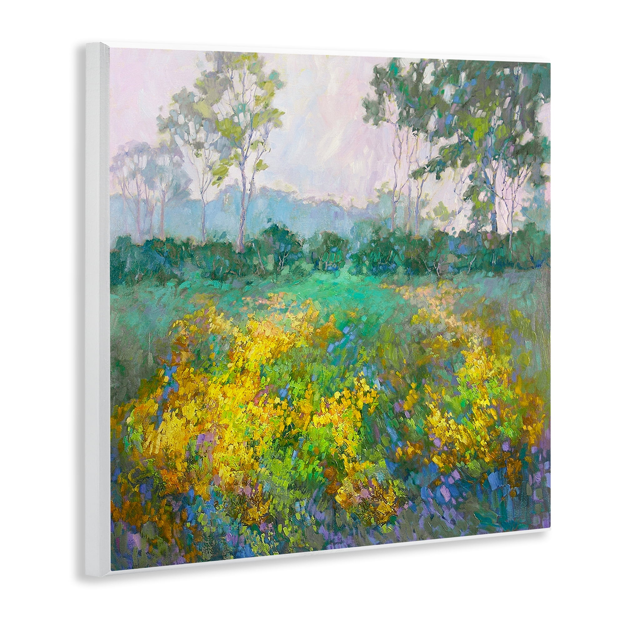Stupell Industries Complex Meadow Terrain Landscape & Nature Painting Unframed Art Print Wall Art, 12 x 12