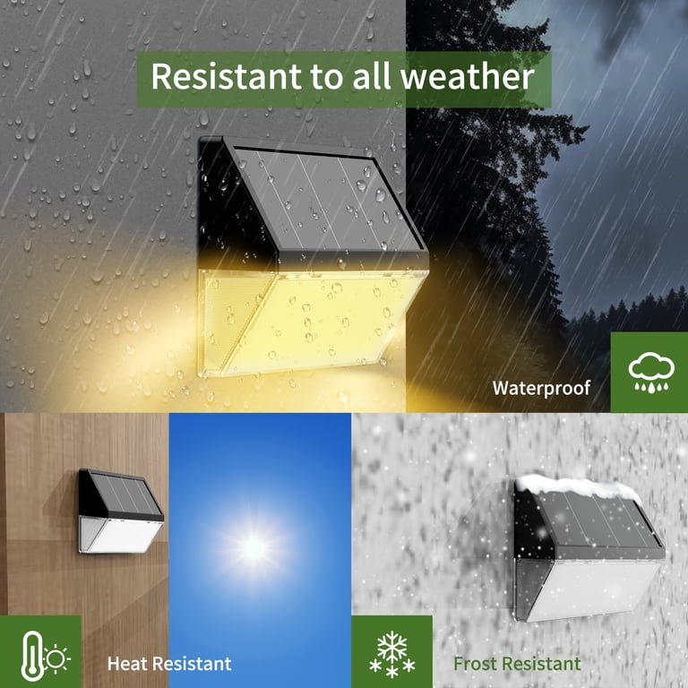 Mainstays Solar LED Step and Deck Lights, 2-Pack photo 6