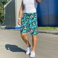 thumbnail image 6 of Logiee Cartoon Dog And Cat Print Men's Pajama Shorts with Drawstring & Pockets,Sleep Shorts for Men,Sleepwear Bottoms,Elastic Waistband Loungewear-4X-Large, 6 of 6