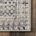 thumbnail image 3 of nuLOOM Elodie Distressed Diamonds Area Rug, 6', Light Gray, 3 of 4