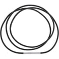 thumbnail image 2 of GFDYREE 3mm Black Leather Cord Chain Stainless Steel Clasp Necklace Rope 16 to 28 Inch (28 Inch), 2 of 5