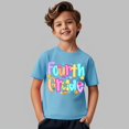 thumbnail image 5 of EnJoCho 4th Girls Back-to-School Shirts Preschool Kindergarten First Day of School T-Shirts Kids Short Sleeve Tees Tops Summer First Day Graphic T-Shirt Toddler, 5 of 5