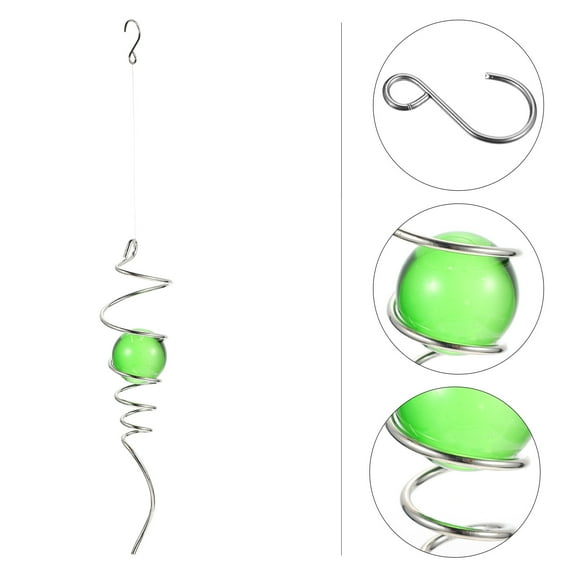 YUYUETIME 1Set Outdoor Hanging Decorative Gazing Ball Spiral Tail For Gardens And Yards