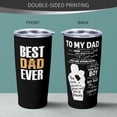 thumbnail image 3 of Fathers Day Dad Gifts from Son, Birthday Gifts for Dad from Son, Gifts For Dad From Son, To My Dad 20oz Tumbler with Lid And Straw, Best Dad Gifts from Son, Fathers Gifts from Sons, 3 of 5