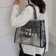 thumbnail image 2 of Bolsos de mano para mujer, verano 2024, nuevos bolsos de diseñador de lujo, bolso grande transparente para la playa, bolso de compras, bolso grande cuadrado, 2 of 5