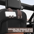 thumbnail image 4 of Car Headrest Hooks Wear Resistant Backseat Hanger Hook Load Capacity Car Seat Storage Hanger Safe Secure Car Headrest Hanger Space Saving Car Headrest Hooks for Car, 4 of 9