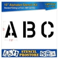 thumbnail image 3 of Pavement Stencils - 10 inch Alphabet KIT Stencil Set - (28 Piece) - 10" x 7.5" x 1/16" (63 mil) - Light-Duty, 3 of 5