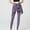 Purple, variant on Plus Size Yoga Pants for Women Fake Two-piece High Waist Lace-up Pocket Quick Dry Tight Buttock Lifting Yoga Running Pants