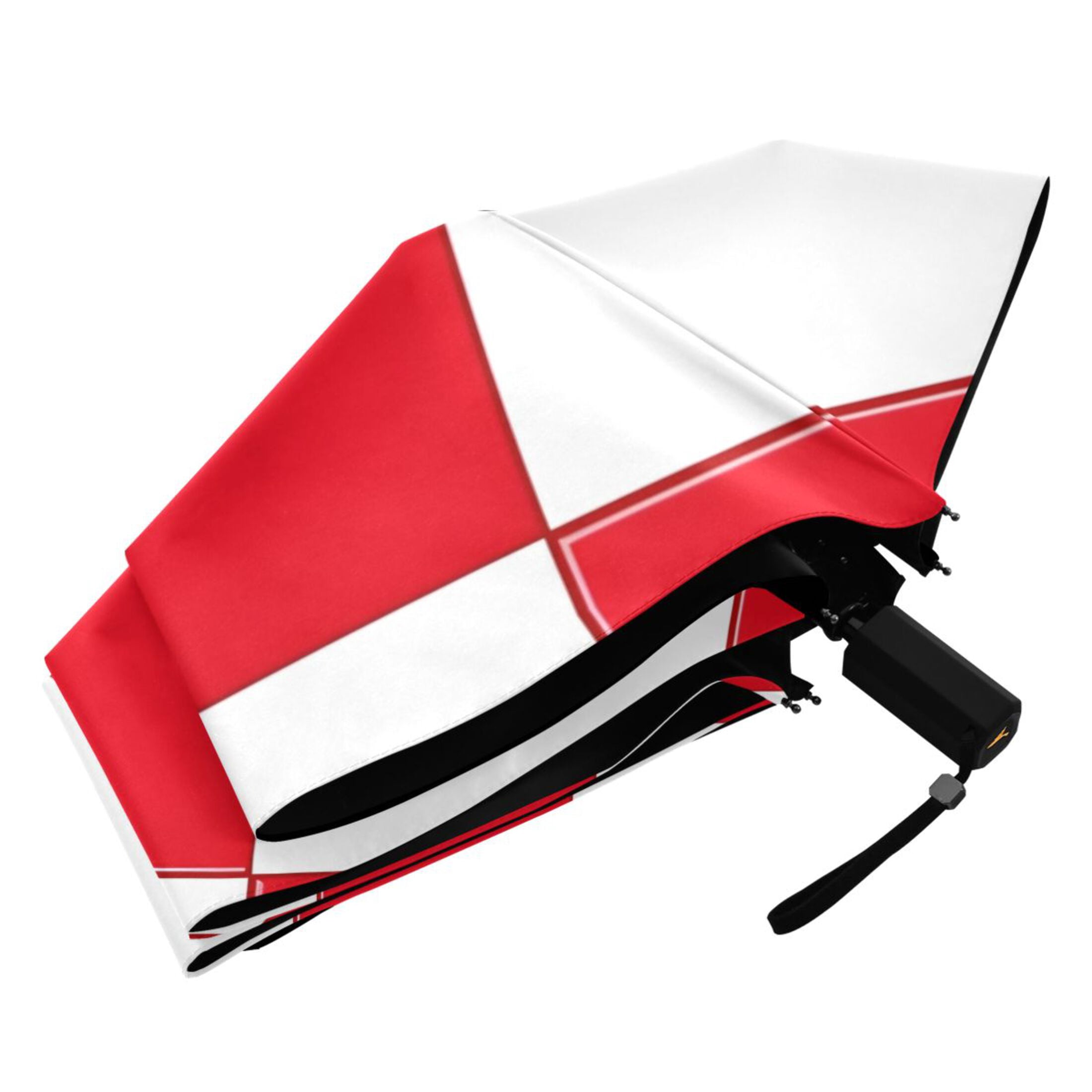 ALAZA Checkered Grid-t9 UPF 50+ Compact Folding Umbrella for Rain Travel Umbrella Packable