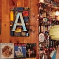 thumbnail image 4 of Placa Metal Vintage Letra A Pintura Hierro Rectangular Arte La Pared Barra 20x30cm, 4 of 9