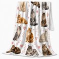 thumbnail image 2 of Maine Coon Cats White Background Halloween, Playful Pet Portrait Pattern, Warm Flannel Blanket for Living Room and Bedroom, Cat Lovers Christmas Gift, Pet Lover Home Decor, 2 of 9