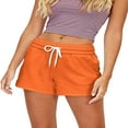 thumbnail image 1 of Women Loosing Sports Shorts Solid Color Elastic Waist Sweatpants, 1 of 4