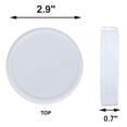 thumbnail image 4 of 144X Regular Mouth Lids for Mason Jar Lids Plastic Storage Caps for Mason Canning Jars and More, Standard, Dia 70mm,144 x reusable regular mouth plastic storage caps,white, 4 of 9