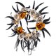 thumbnail image 1 of Guirnaldas de Halloween SAYOO linternas artificiales de esqueletos de flores color negro, 1 of 9