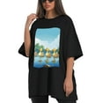 thumbnail image 4 of Plus Size Shirt for Women Oversized Black Tops for Women Short Sleeves Shirt for Women Duck T Shirt Crewneck Shirt for Women M, 4 of 5