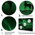 thumbnail image 3 of Designart "Mysterious Emerald Horse" Unicorns Floater Framed Wall Decor, 3 of 5