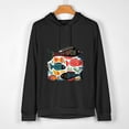 thumbnail image 2 of JEUXUS Funny Bass Fish Dad Jokes Jerk It Every Chance Fishing T-Shirt Long-sleeved Hoodie, 2 of 4