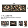 thumbnail image 5 of DUKINO 3x10 Runner Rug for Hallway, Washable Kitchen Floral Runner Rug with Non Slip Backing, Low Pile Soft Boho Carpet for Kitchen, Hallway, Entryway, Laundry, Bedroom, Black, 5 of 8