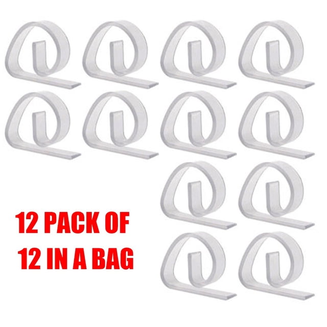 12 Pcs Pinces à Nappe Support Transparent Pinces en Plastique pour Nappe