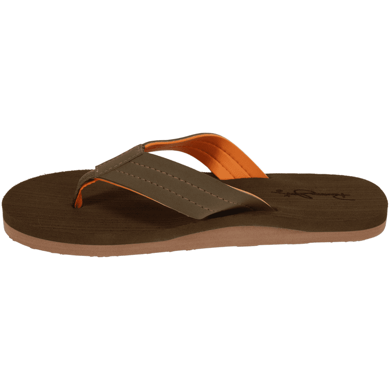 Panama Jack Men's Bum Flip Flop Sandal (Brown, Medium 8-9)
