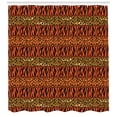 thumbnail image 3 of Ambesonne African Shower Curtain, Leopard Cheetah Skin, 69"Wx70"L, Orange Amber and Sepia, 3 of 3
