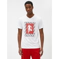 thumbnail image 3 of Sport Oversized T-Shirt Basketball Printed Crew Neck Short Sleeve, 3 of 6