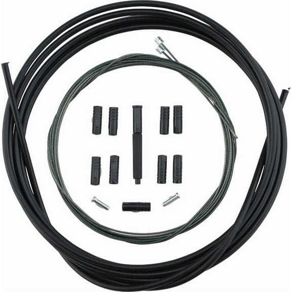 Shimano MTB Optislick Derailleur Cable and Housing Set, Black