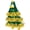 Green, variant on JASKFLY Porch Goose Christmas Outfits Christmas Porch Goose Outfit Tree Costume Dress 23 Inch Statue Clothing 1 Set with Hat Bells Pom-Poms Holiday Yard Patio Garden Decor
