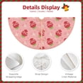 thumbnail image 3 of Rateoe Strawberries Pattern Christmas Tree Skirt with Ties , Christmas Tree Decorations, Farmhouse Christmas Decor Xmas Holiday Decorations-48", 3 of 6