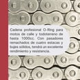 thumbnail image 4 of Cadena para moto 50(530)x122L (ZB) Oil Ring negro D.I.D., 4 of 7