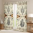 thumbnail image 2 of Homewish Cactus Bull Skull Black Out Curtains for Children Teens,Tribal Aztec Curtains Pack of 2 (42x63 Each),Western Theme Bedroom Curtains,Super Cozy Room Decor, 2 of 6