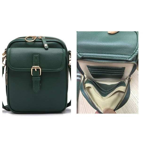 2025 Upgraded Vintage Double Large Capacity Mini Messenger Bag Leather Small Purse Crossbody Shoulder Bag For Men And Women