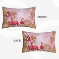 thumbnail image 2 of Balery Flamingos In The Tropical Forest Bedding Queen Pillow Cases - Envelope Closure - Soft Brushed Microfiber Fabric - Shrinkage and Fade Resistant Pillow Cases-16"x24", 2 of 6